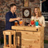 Rustic Wooden Pallet Bar - 100cm