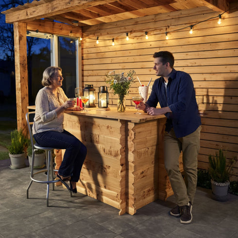 Wooden Interlock Corner Bar