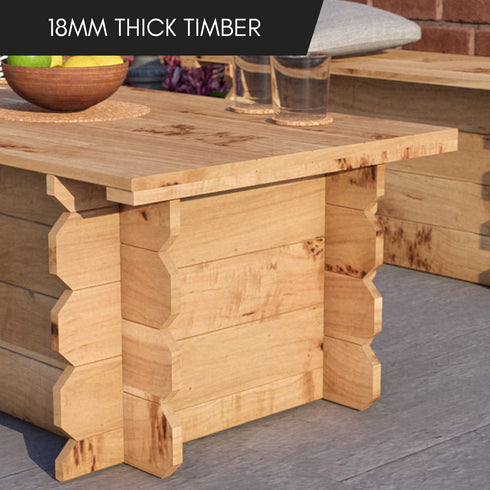 Wooden Interlock Bench Set