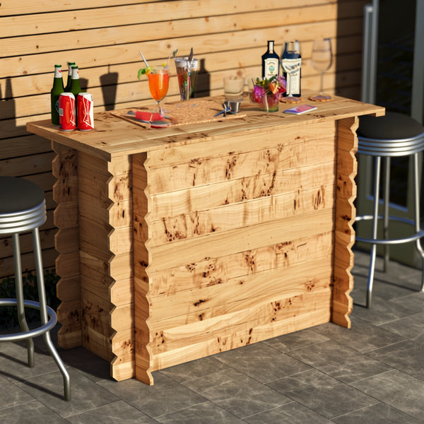 Rustic Wooden Interlock Bar