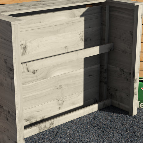 Rustic Wooden Garden Bar