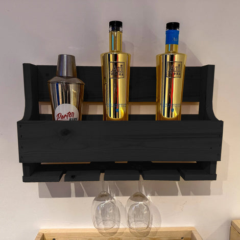 Rustic Wooden Drinks Rack Bars For You